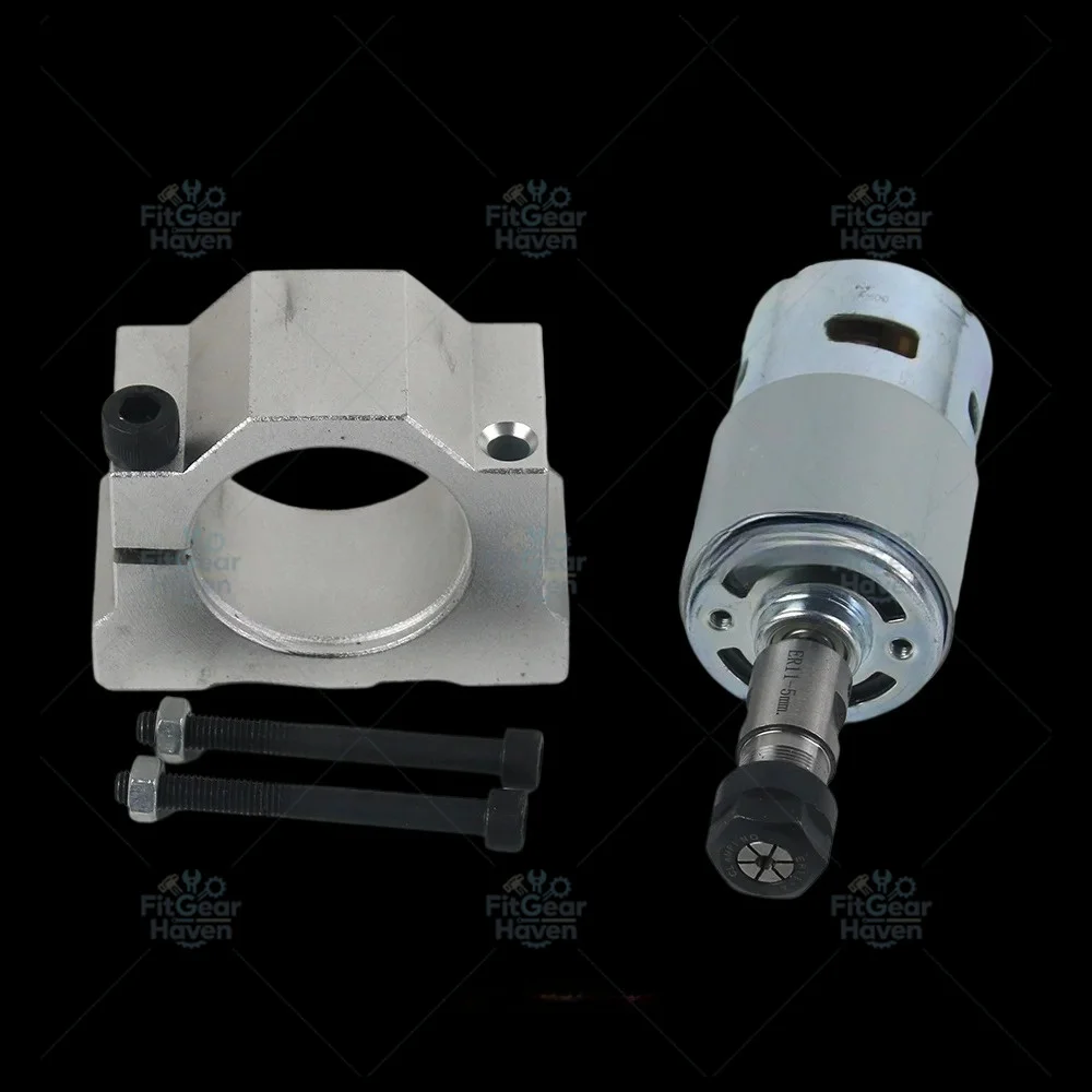 Large Torque 795 DC Motor 12V-36V 6000-12000RPM ER11 Collet 45mm Clamp CNC Engraving Lathe Spindle