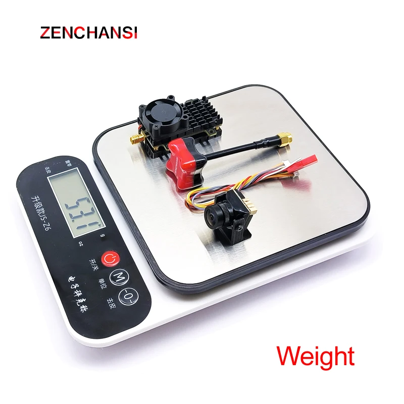 Trasmettitore 5.8G 2W Lanciatore VTX da 2000 mW e telecamera CMOS da 2,1 mm 1500TVL B19 Pro Starlight fpv da utilizzare per parti di riproduzione RC a lungo raggio