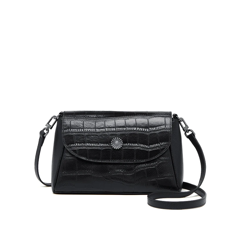 ZOOLER New Arrived Women Real Leather Crossbody Bag Handmade Shoulder Messenger Bag Pattern Gifts for Mum Purses Classical#HY591