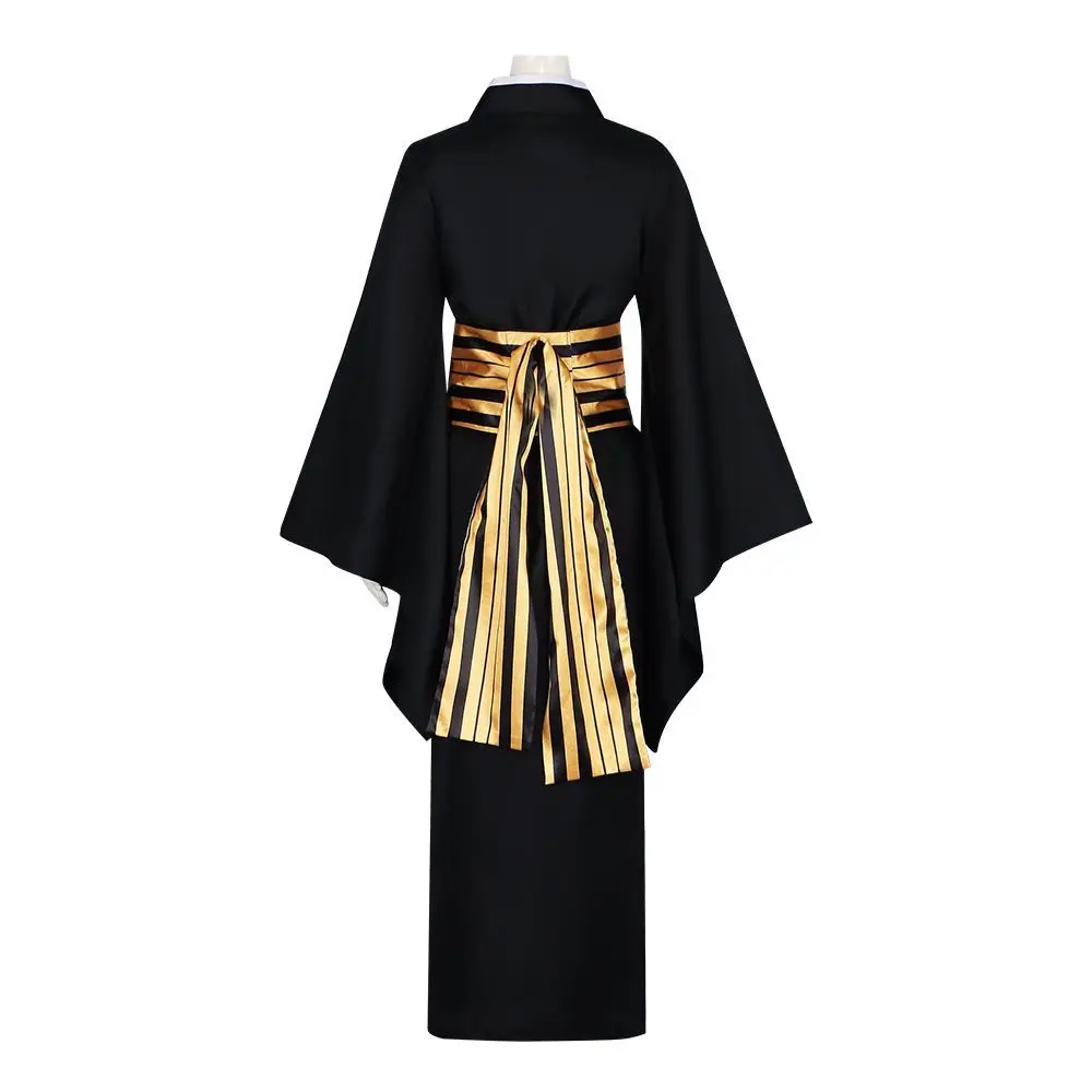 Anime Demon Slayer Kimetsu No Yaiba Nakime Cosplay Costume Biwa Demon Kimono Women Outfit Halloween Carnival Dress Full Set