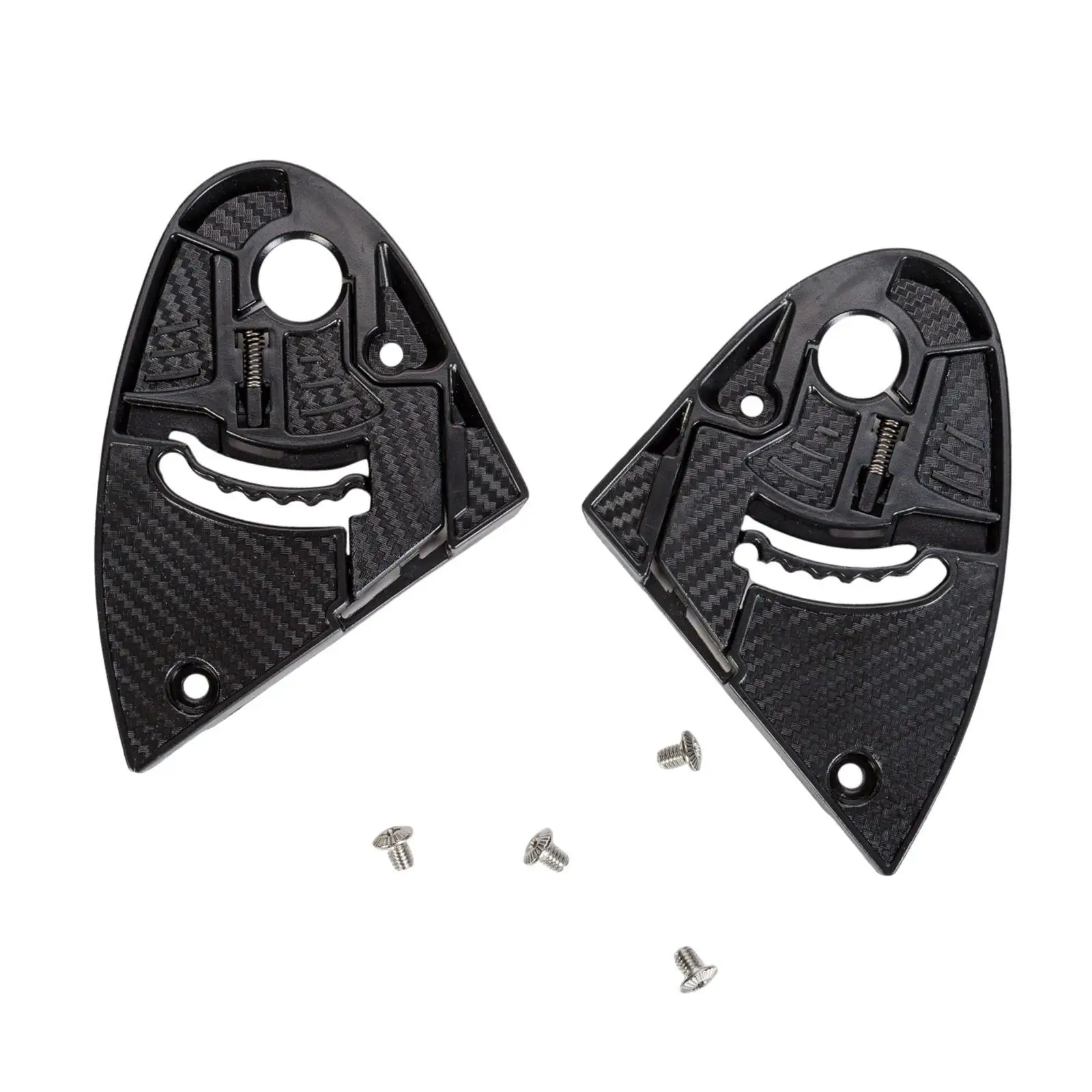 2x Motorcycle Helmet Lens Bases Spare Parts Practical Professional, Sturdy, Accessories Black Replacement for GXT601 602