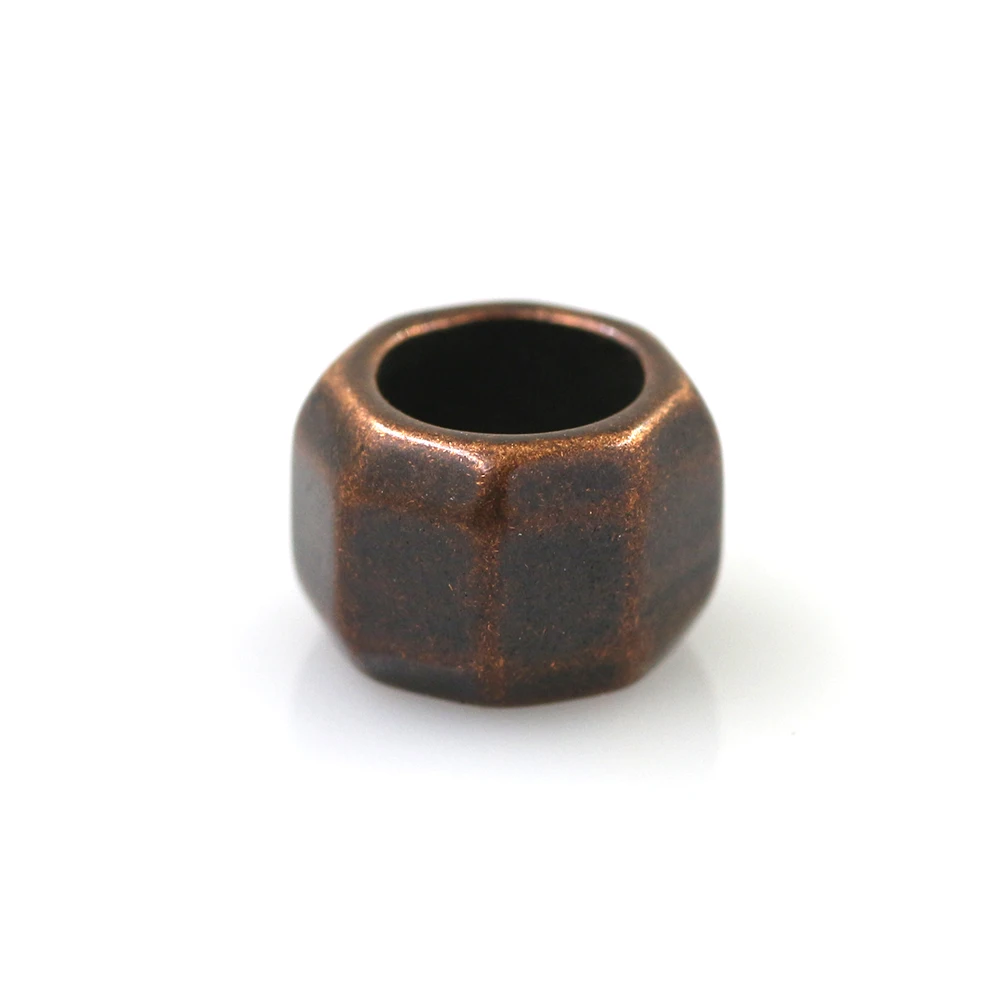 Stainless Steel Antique Bronze Viking Spacer Beads for DIY Paracord Knife Lanyard Jewelry Accessories Leather Bracelet Making