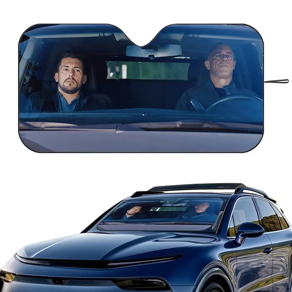 

1PC L-Law and O-Order Car SunShade Windshield Foldable Three-layer Insulation Sunshade By Suction Cup Blocks UV Rays Sun