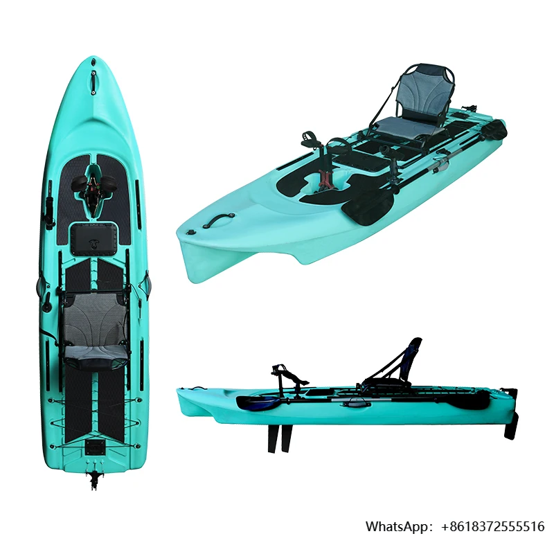 

da3.2 Meter Sit on Top Canoe Boat Motorized Fishing Kayak with Flap Pedal and Electric Motor