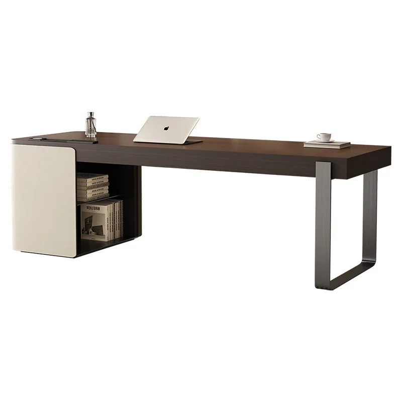 Italian minimalist desk Solid wood home study Light luxury computer desk Modern minimalist and advanced