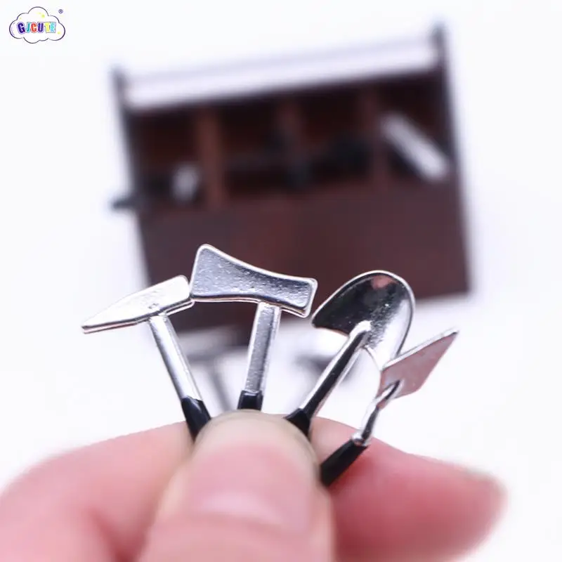 1Set High Quality DollHouse Mini Elf Garden Repair Alloy Tools Miniature Gardening Scene Decoration