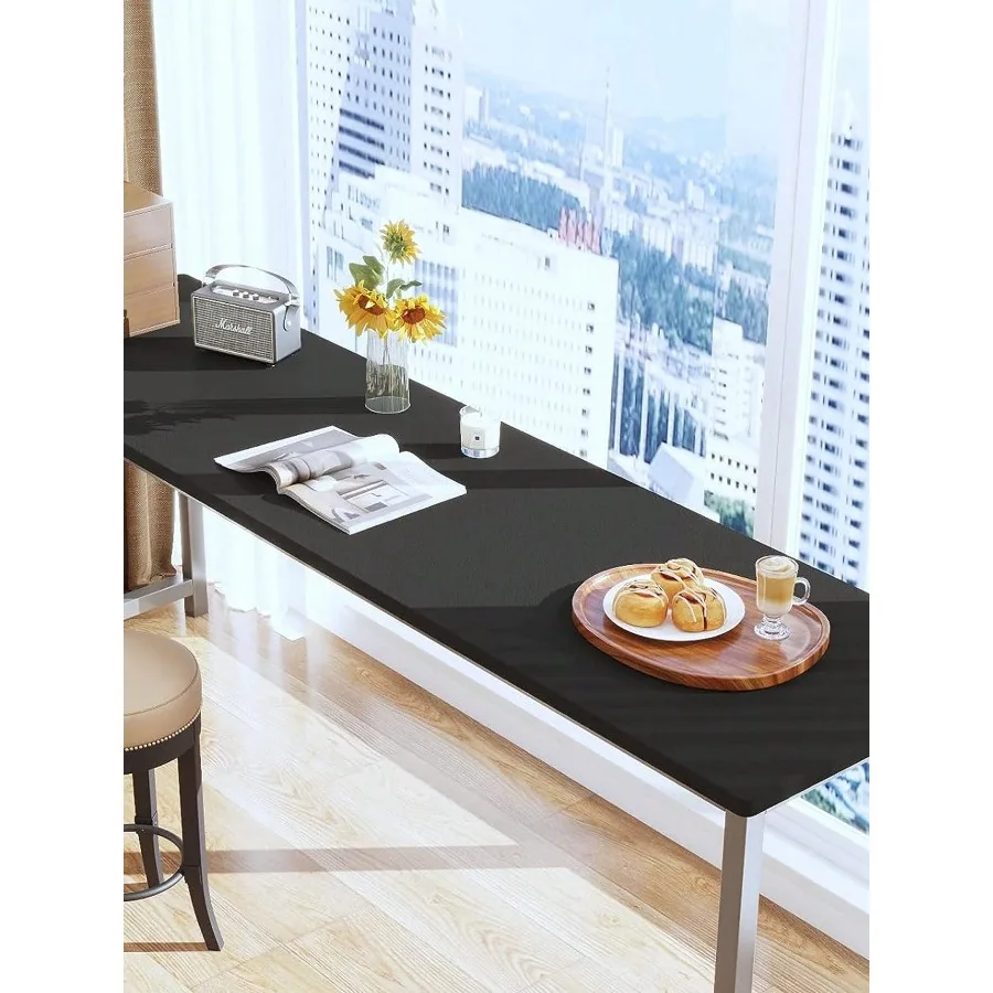 Pure Matte Black Removable Vinyl Wallpaper Grid Backing Oilproof Sticker for Bedroom Kitchen Furniture Renovation