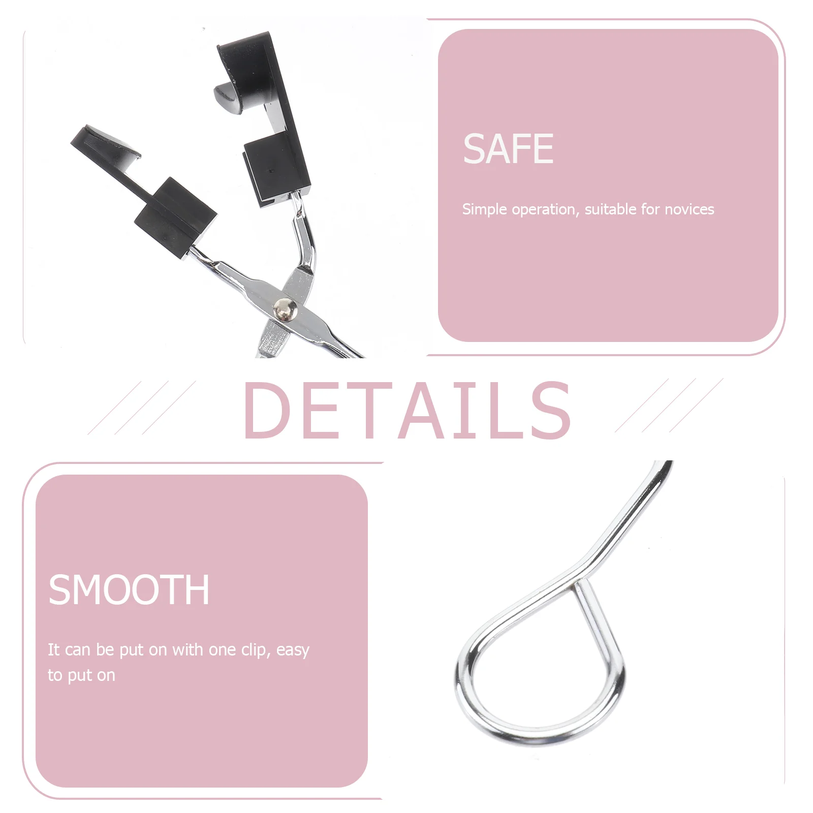 Eyelash Tool Magnetic Clip Curler False Eyelashes Fake Stainless Steel Makeup Clamp Holder