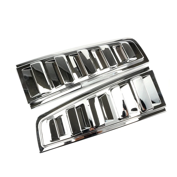 

Car Rear Upper Tail Light Lamp Vent Cover Bezel Guard Chrome for Hummer H2 Suv