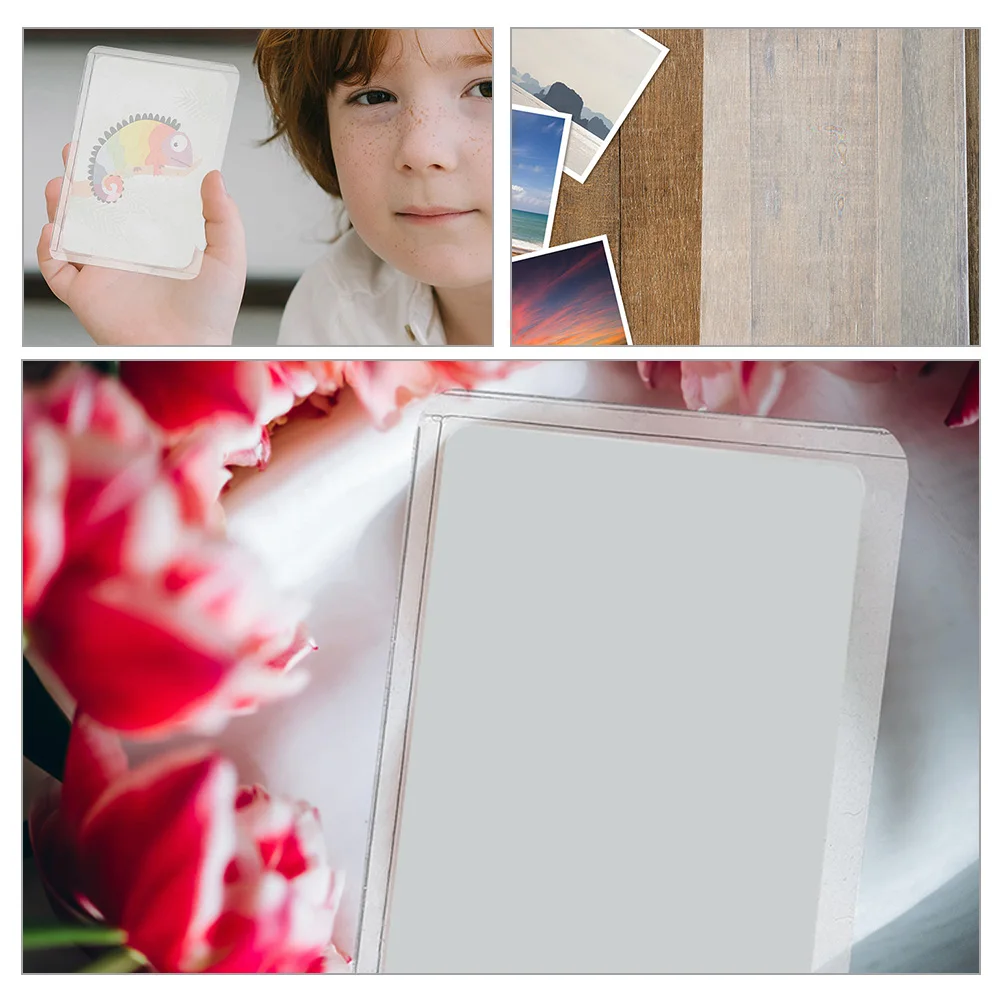 

30pcs Photo Protector Trading Sleeves Laminated Clear For Postcards Id Transparent Anti-Scratch Card Sleeves Cover