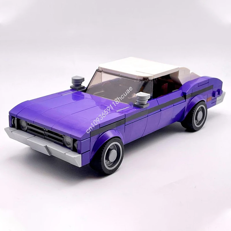 275 Uds. MOC 3rd Gen Bowtie Nova Dark Purple City Champions supercar modelo bloques de construcción juguetes artesanales regalos de navidad modulares
