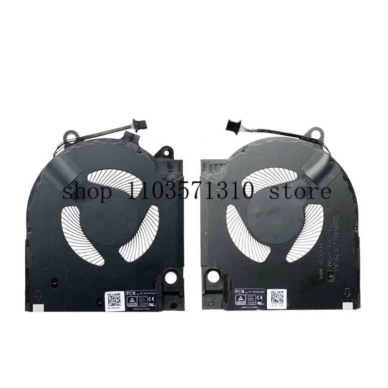 M NEW ORIGINAL Laptop CPU GPU Cooling Fan For DELL G15 5510 5511 5515 2021 RTX3050 RTX3060 RTX3070 CN-0203MH