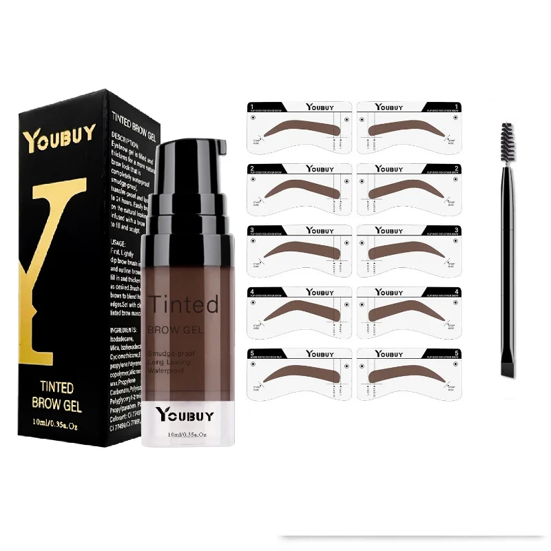 Pomada para sobrancelhas tingida, pomada para sobrancelhas, à prova d'água, secagem rápida, natural, longa duração, altamente tingida, líquida, maquiagem para os olhos