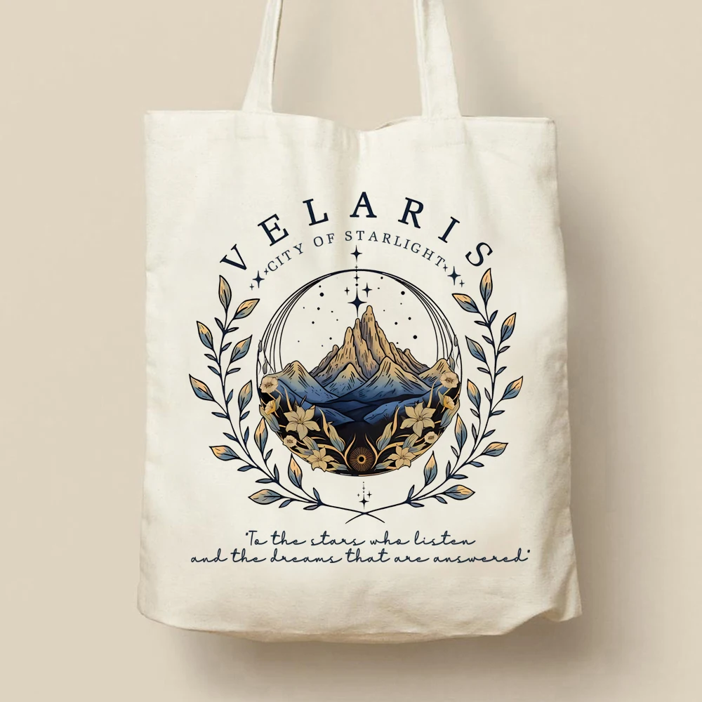 Velaris Tote Bag Sarah J Mass Velaris City of Starlight Women Tote The Night Court Hoodie Bookish Merch ACOTAR SJM Bookish Bags