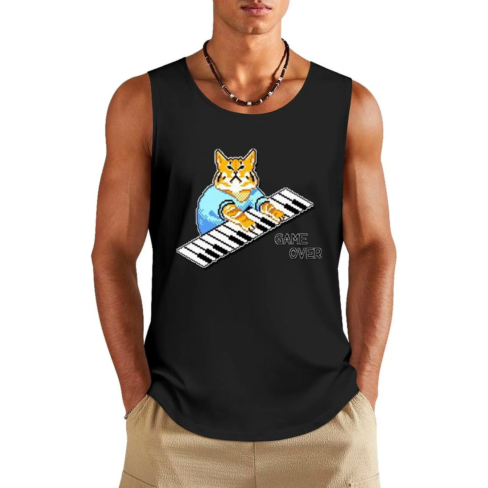 IT Crowd roy's tshirt piano cat design available on a wide range of clothing, stationery and giftware. Tank Top