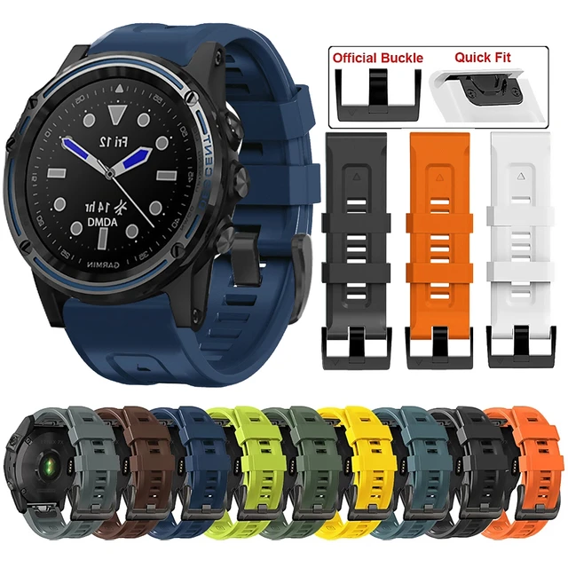 Sports Silicone Strap For Garmin Descent G1 Solar Mk2i Mk2 Mk1/D2 Bravo  Charlie Delta PX Watch Band Bracelet QuickFit 26mm 22mm - AliExpress