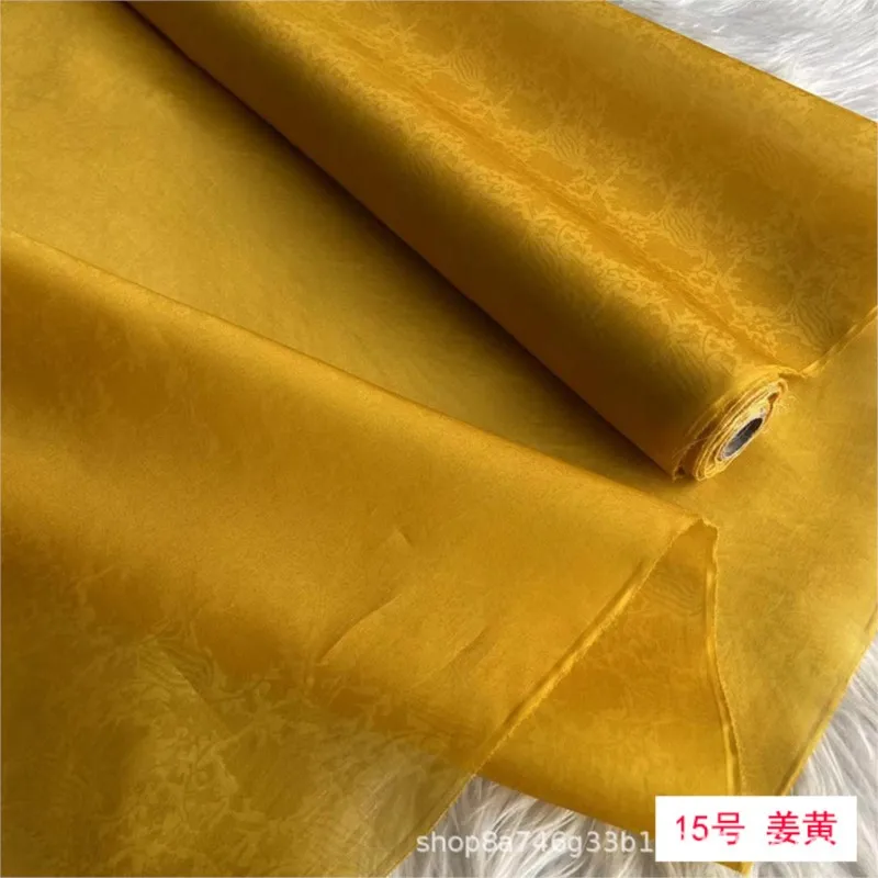 Jacquard silk organza fabric yarn gauze hard