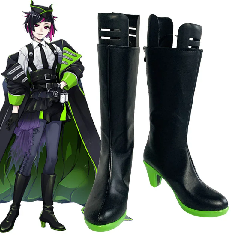 

Twisted Wonderland Villains Academy Adventure Game Valley of Thorns Diasomnia Lilia Vanrouge Cosplay Heels Shoes Boots