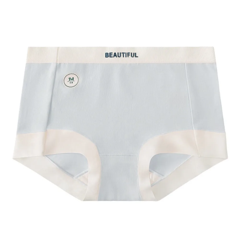 Lettre anglaise femmes coton culottes coton entrejambe taille moyenne Shorts coton slips sous-vêtements sans couture coton caleçons usage quotidien