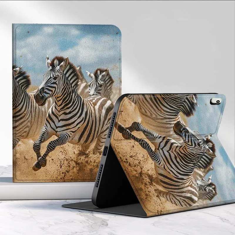 Running Striped Horse For Xiaomi Poco Redmi Pad 2 4 5 6 6S 7 7S SE Pro Ultra Max 14 11 8.8 11.2 12.5 Inch Tablet Case