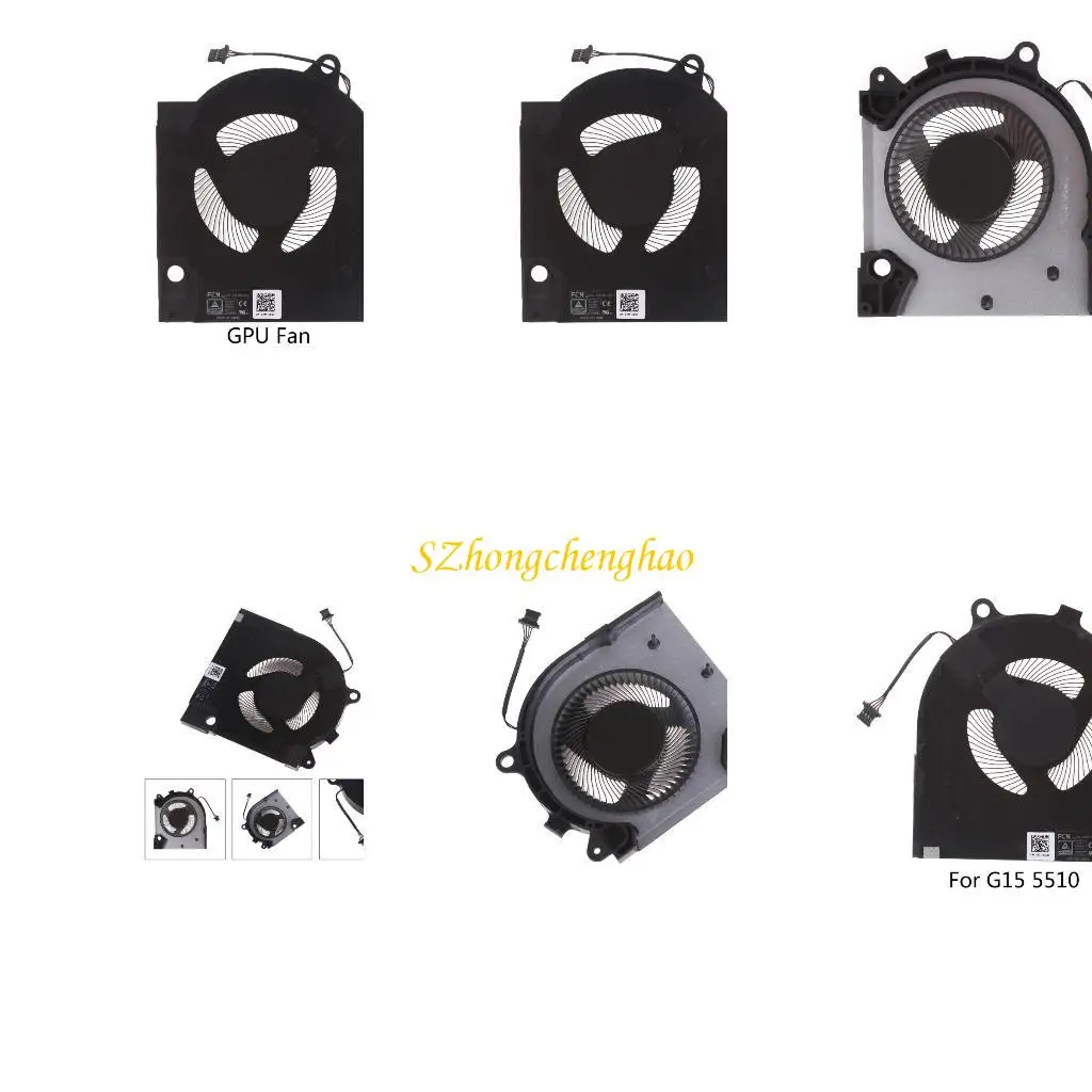 

CPU GPU Radiator Replacement Laptop Graphics Card Cooling Fan for Dell G15 5510 5511 5515 2021 RTX3050 RTX3060 Laptop 601D