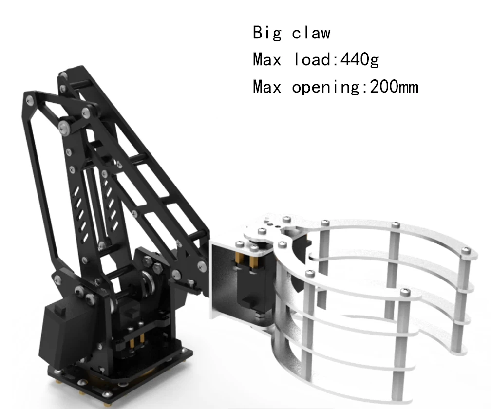 ذراع روبوت كبير 4 Dof مع قاعدة دوارة مؤازرة للقابض لروبوت Arduino STM32 لتقوم بها بنفسك عدة مناور مخلب مشبك روبوت قابل للبرمجة