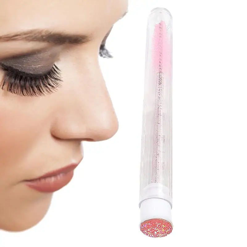 Wimper Borstel Spoolie Borstel Eye Lash Borstels Voor Wimper Extensions Mascara Wands Tube Strass Make-Up Tool Applicator