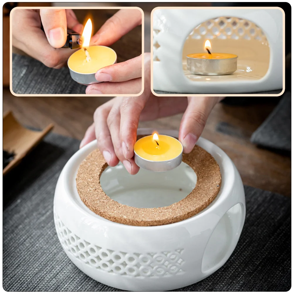 16 Pcs Unscented Tea Lights Candles Round Tea-cooking Birthday Proposal Smokeless Lovely Warmer Use Practical