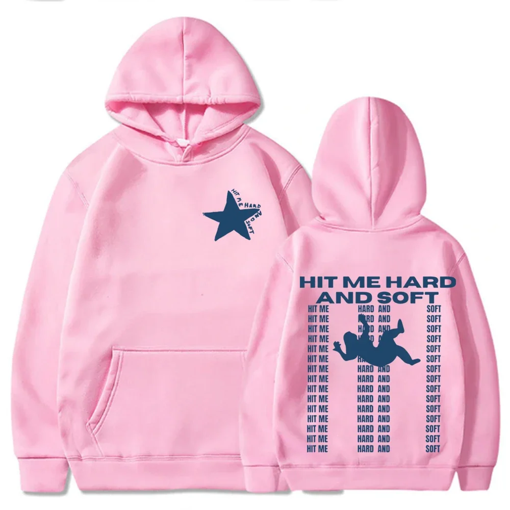 Hit Me Hard and Soft Hoodies for Men and Women, Hot Billie Pullover, PVD Clothing, Harajuku, Comfortable Streetwear, 2024 Tour