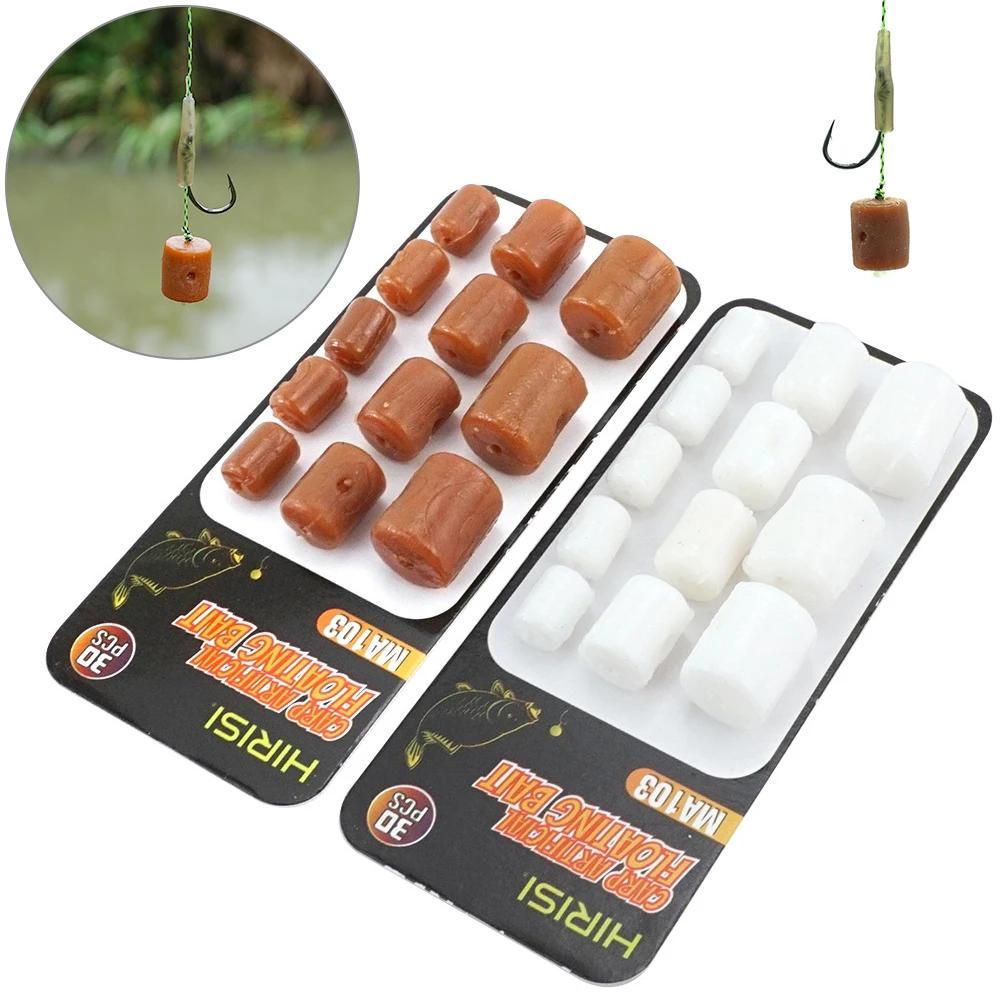 30 unids/pack Artificial Pop Up falso tuerca de tigre cebo de imitación perfecto para aparejos de pesca de carpa cebo de tuerca de pellets flotante
