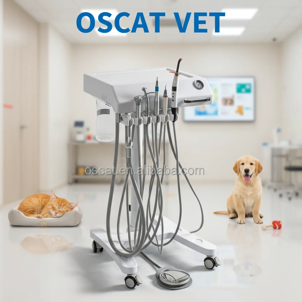 

Veterinary Instrument Pet Animal Dental Workstation Self Contained Drainage Bottle for Vet Use