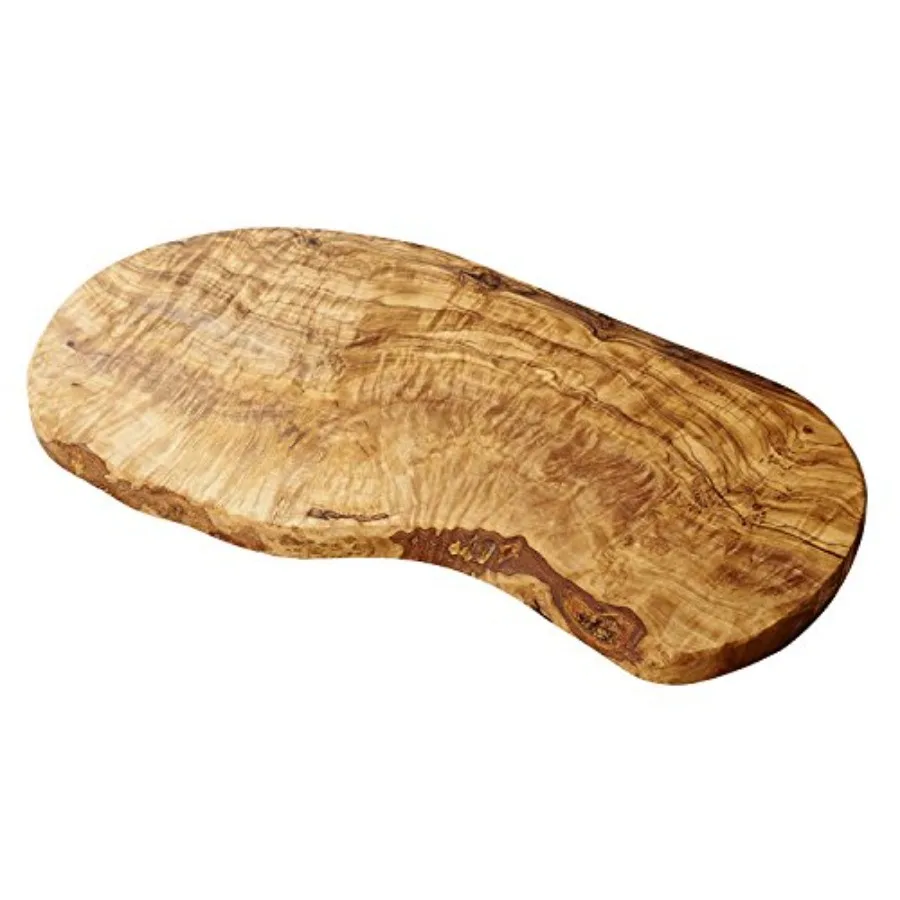 Tabla de cortar/Tabla para queso de madera de olivo - 14 pulgadas. Tabla de madera de olivo para cortar queso, charcutería de cocina. Artesano artesanal