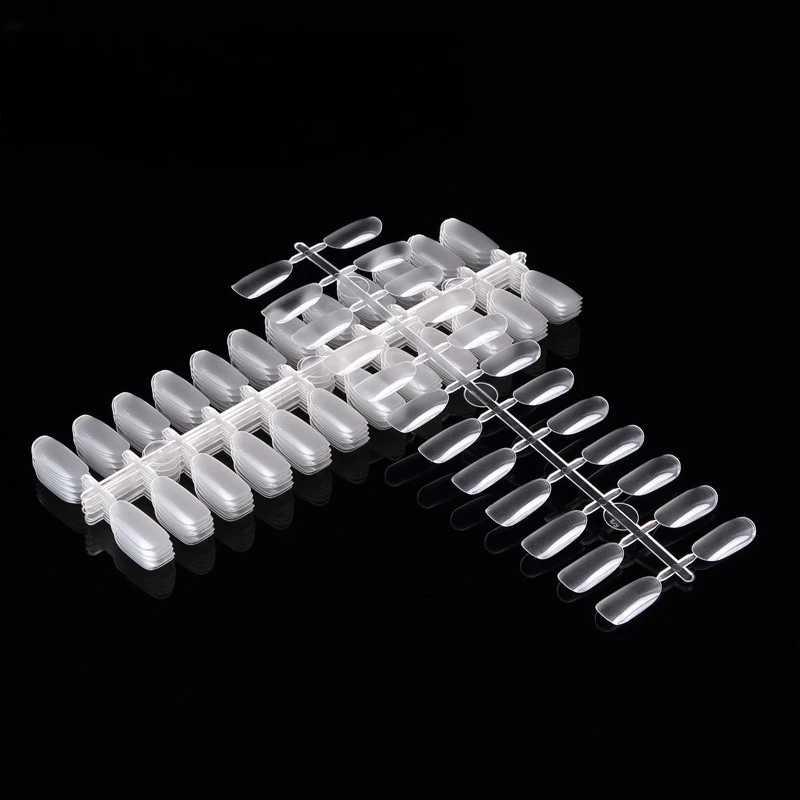 10 Sets, 240 Stück künstliche Nagelspitzen in natürlichen weißen, transparenten und schwarzen Farben für die Nagellack-Gel-Display mit Regal