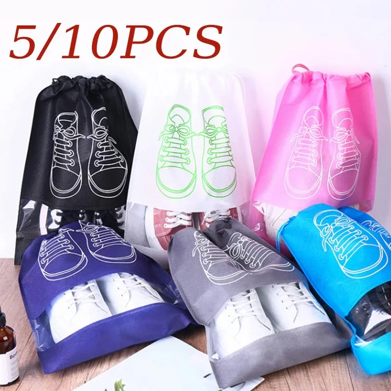 5-10pcs Transparent Travel Shoe Bag Shoes Cover Mildew-proof and Moisture-proof Overshoes Dust Covers Household Merchandises