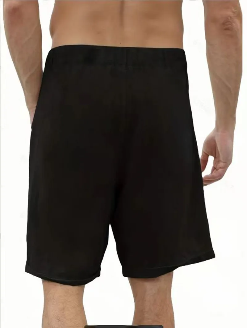 Summer 2023 euro size, men's new cotton and linen size no pleat casual pants, breathable pure color cotton and linen shorts