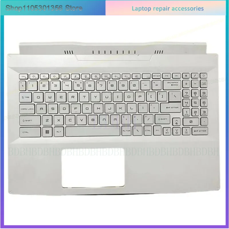 New laptop For Sword 15 A11UE A11UD A12UE A12UD MS-1581 Upper Case Palmrest Cover Backlight Keyboard