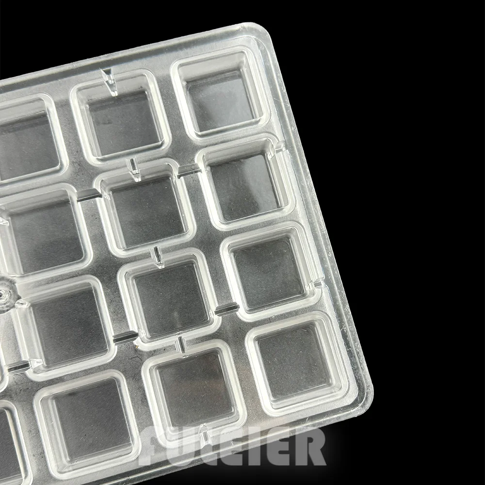 Square Polycarbonate Chocolate Mold Block Baking Bonbons Candy Bar Mould Cake Confectionery Tool baking Candy Mold