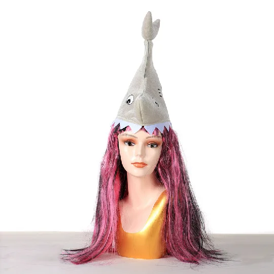 Halloween Funny Shark Hat Party Cap Holiday Headgear for Teens Men Women Role-play Cosplay Festival Costume Novelty Animal Hat