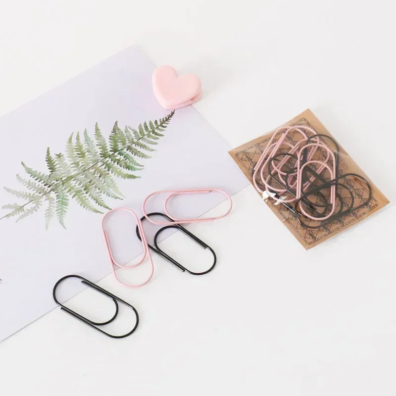 8 Pcs/pack Rose Gold Color Clip Bookmark Binder Clip Office Accessories Paper Clips Patchwork Clip Page Holder Photo Clamp