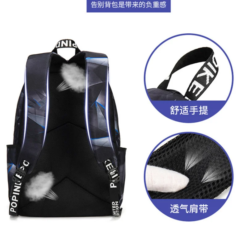 high school bags for boys student backpack large capacity school backpack college student book bag schoolbag sports travel bag