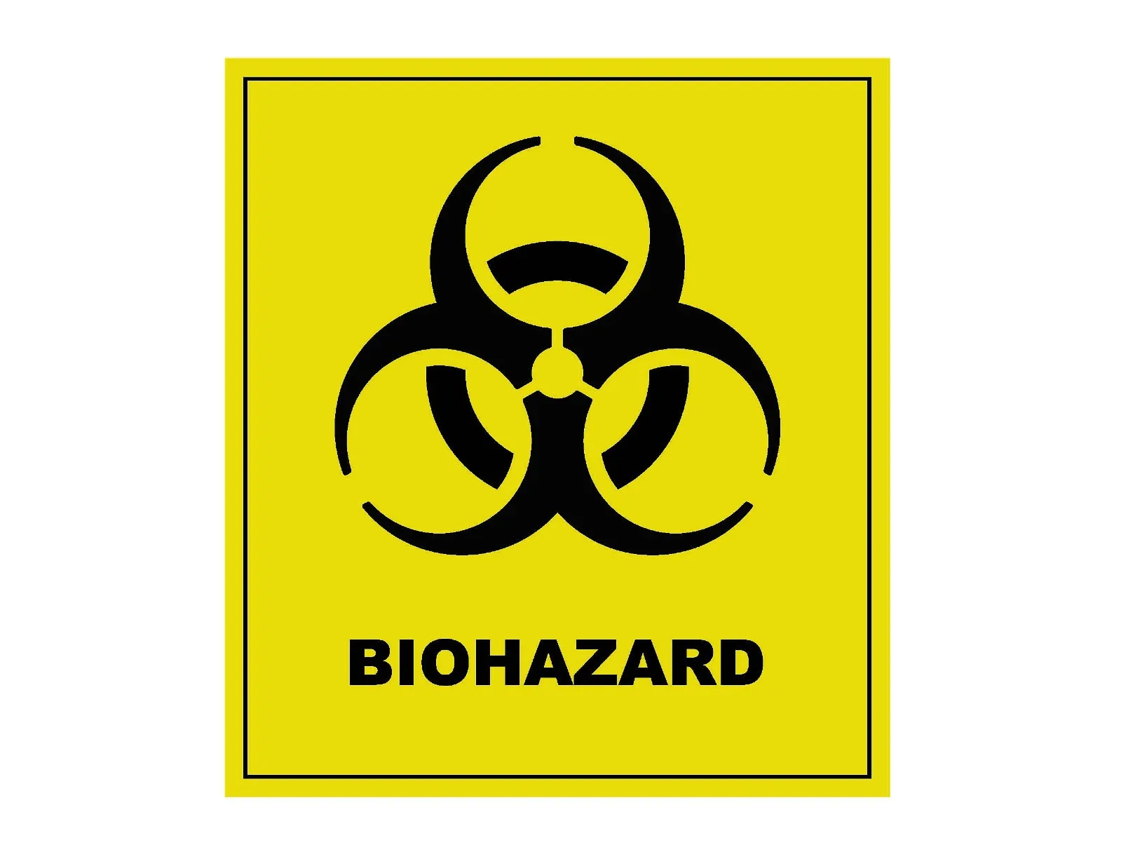 Biohazard Warning Vinyl Decal / Sticker