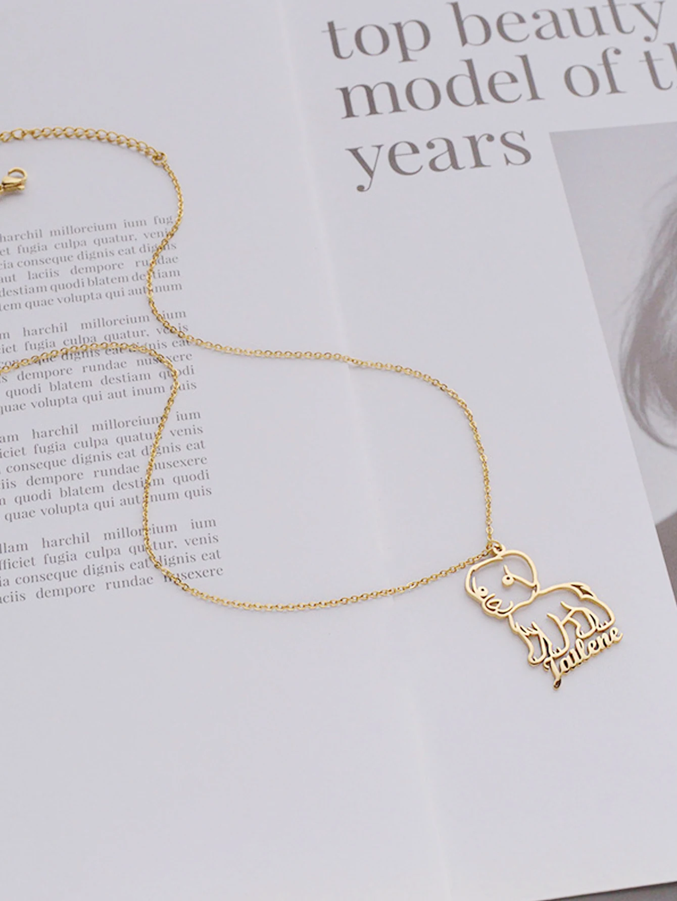 Персонализированные украшения  – обзор и цена Engraved Name Necklace
