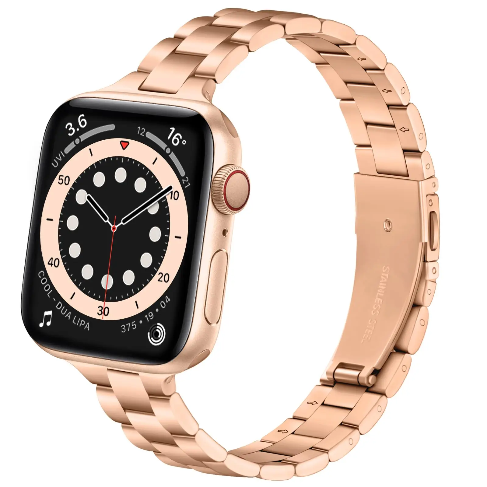 Ремешок из нержавеющей стали для Apple Watch Series 10 9 8 7 46 мм 45 SE 6 42 44 мм 41 мм 38 40 Металлический браслет для iWatch Ultra2 49 мм