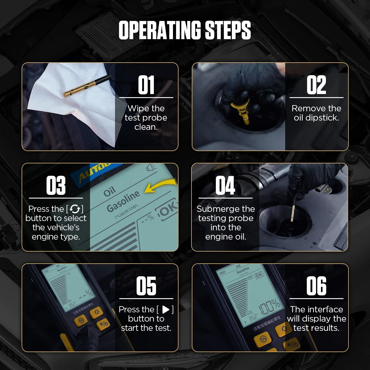 

L цифровой As503 детектор плотности моторного масла, проверка цены, тестер вязкости для автомобильных магазинов