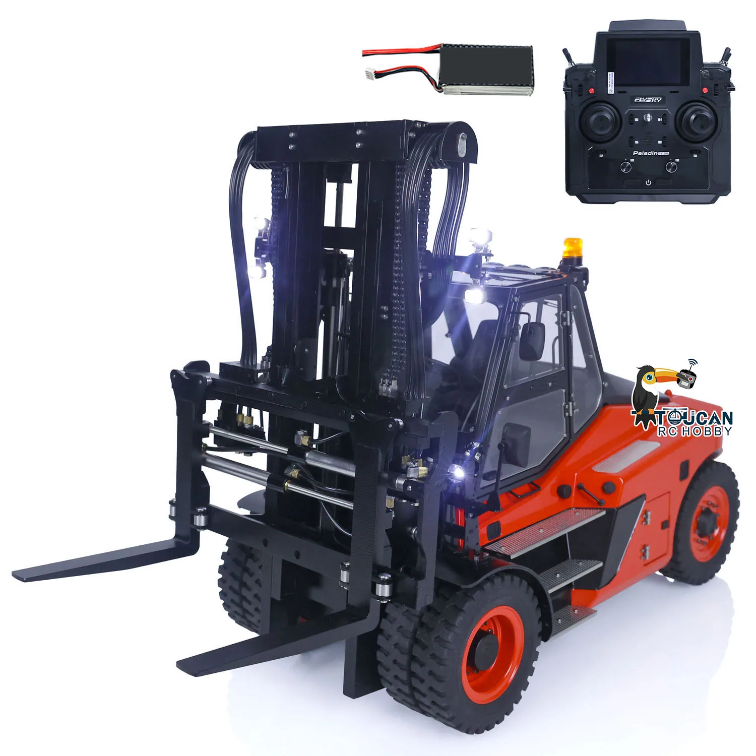 LESU 1/14 RC Hydraulic Forklift Aoue-LD160S RTR Metal Model W/ Receiver Wheeled Car PL18EVLite Radio Control Toy For Boy Th22568