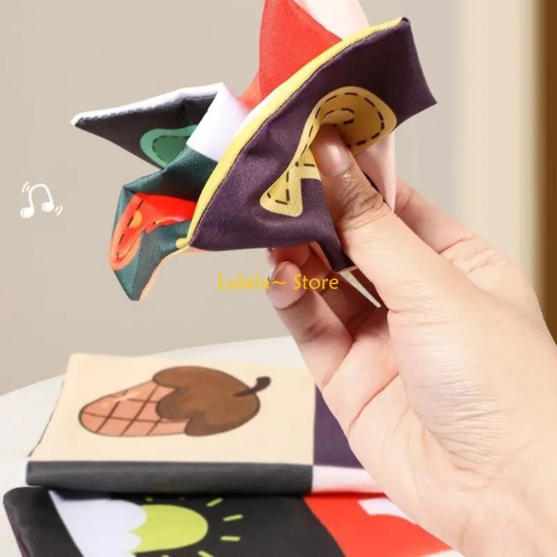 

Y4QA Interactive Sensory Toy Set For Babies Plush Carrots Crinkle Paper And Tissues