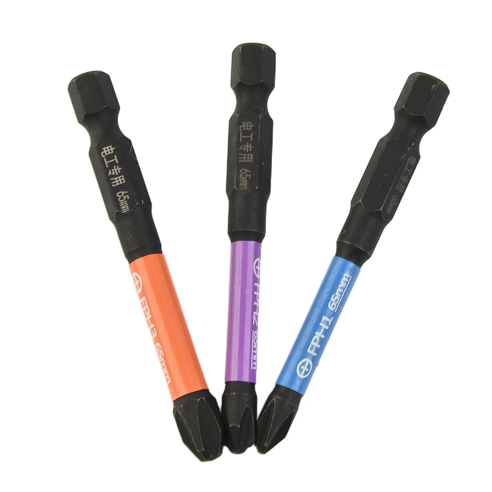 6pcs 65mm Magnetic Special Slotted Cross Screwdriver Bit For Electrician Circuit Breakers Socket Switch Power Tool image 4