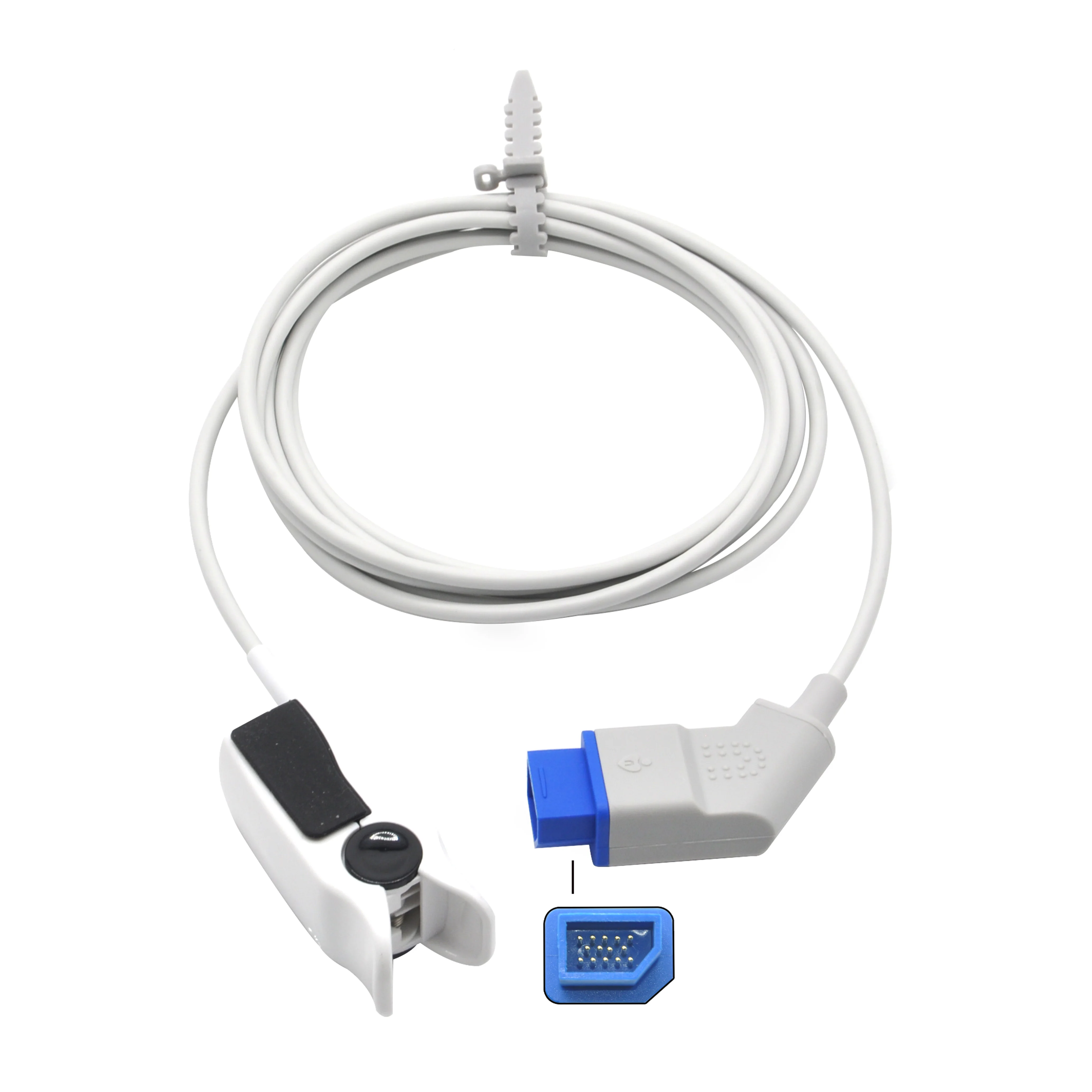 BSM5101 Medical SpO2 Sensor, Pulse Oxygen Monitoring Probe Medical Pulse Oximeter SpO2 Sensor, Model BSM5101
