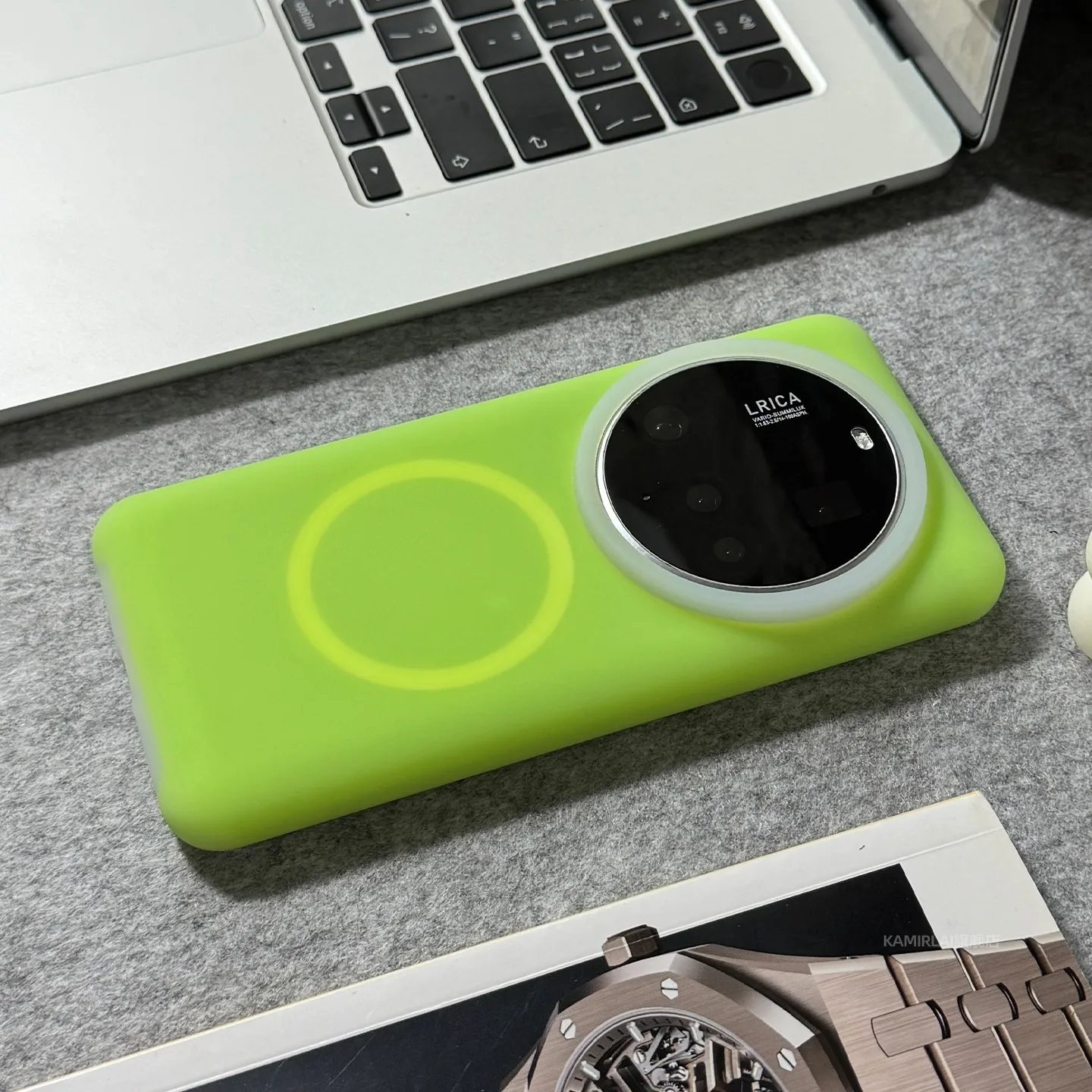 Hülle für Xiaomi 17 15 14 Ultra, magnetische, weiche Flüssigsilikon-Schutzhülle mit Fallschutz, Xiaomi 17 Ultra kabellose Ladehülle – Detail 1