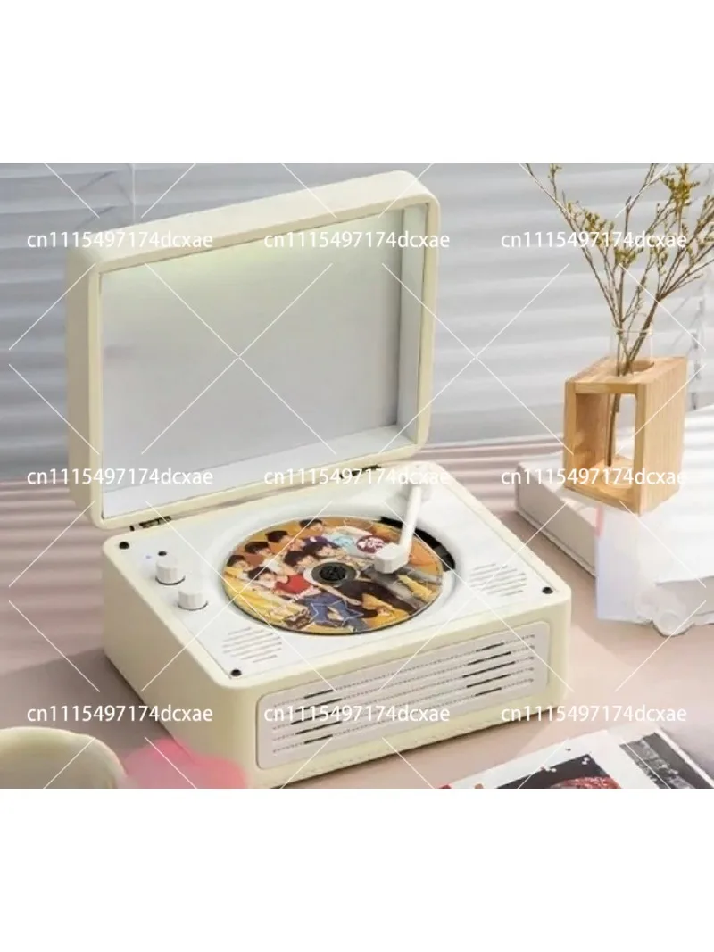 Retro CD Player Bluetooth Speaker Portable Music Album Player Birthday Gift